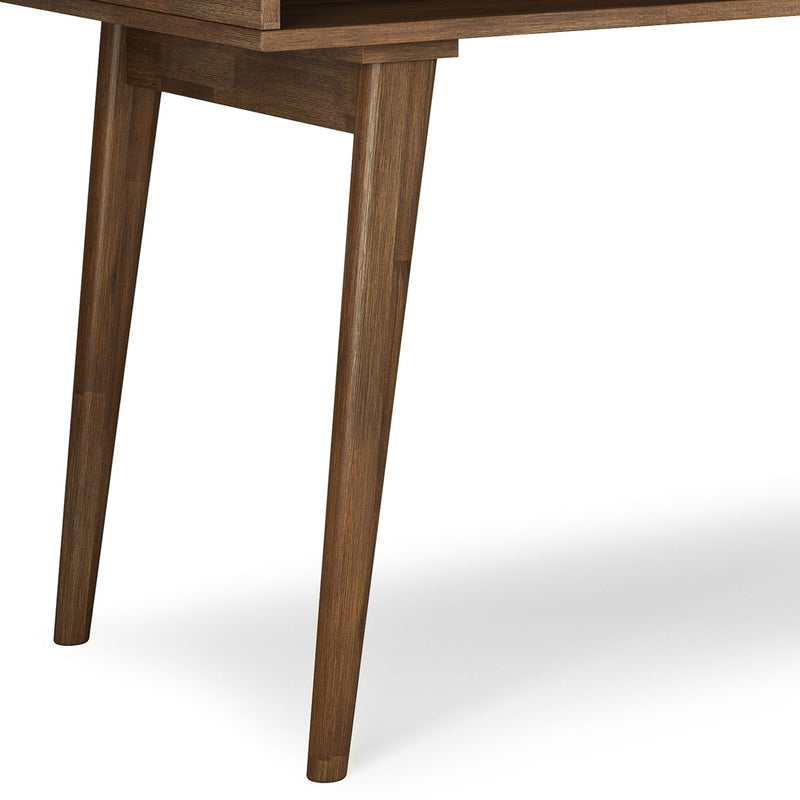 Clarkson - Desk With Side Drawers - Rustic Natural Aged Brown