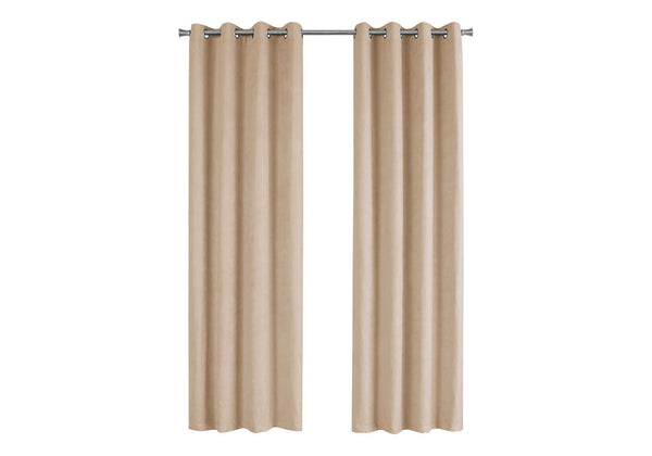 2 Pieces Set, Curtain Panel, Room Darkening, Grommet