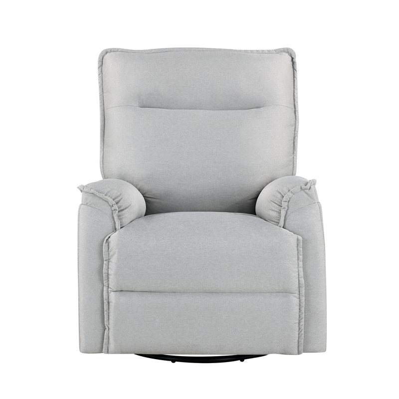 360° Swivel Upholstered Manual Recliner Chair Theater Recliner Sofa Nursery Glider Rocker For Living Room