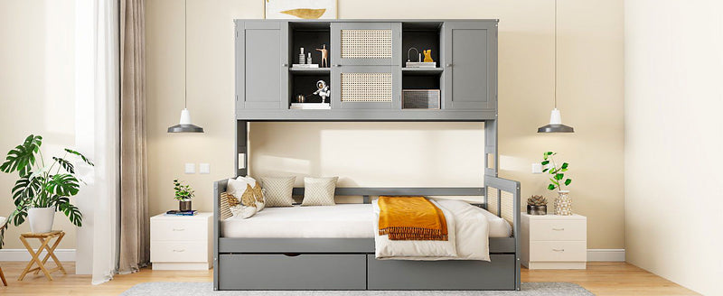 Daybed And All In One Cabinet And Shelf