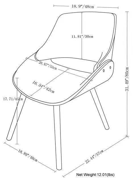 Malden - Mid Century Bentwood Dining Chair