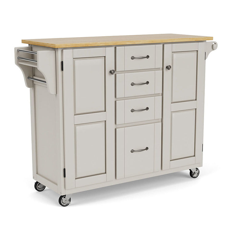 Create-A-Cart - Kitchen Cart - Natural Wood Top