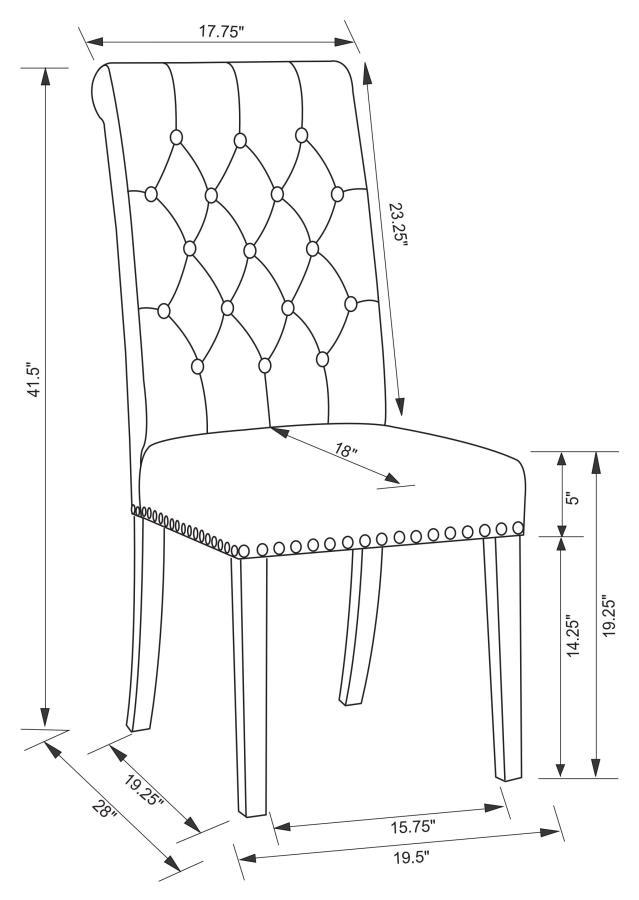 Alana - Upholstered Dining Side Chair (Set of 2)