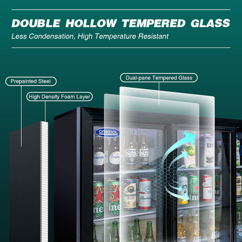 Beverage Refrigerators Cooler, Glass Door Back Bar, Commercial Display Bar Fridge For Beer Wine And Drink