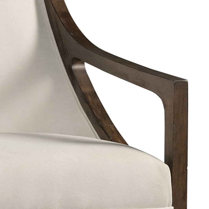 Hopkins - Accent Chair With Brown Frame