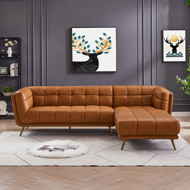 Addison - L Shape Sectional Sofa Tufted