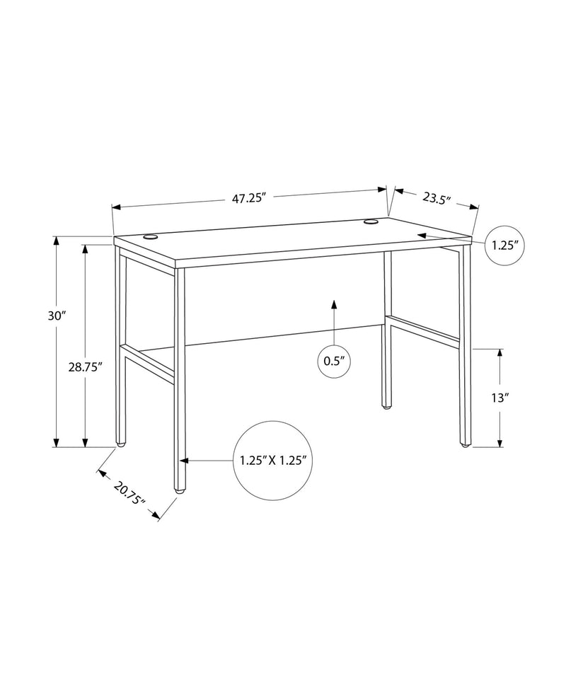 Computer Desk, Home Office, Commercial Grade, Contemporary & Modern