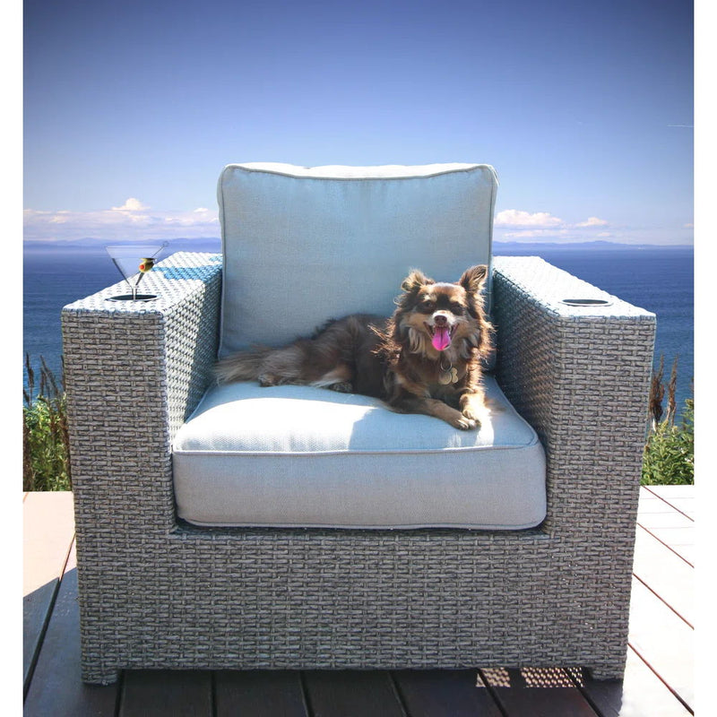 Patio Chair With Cushions - Gray