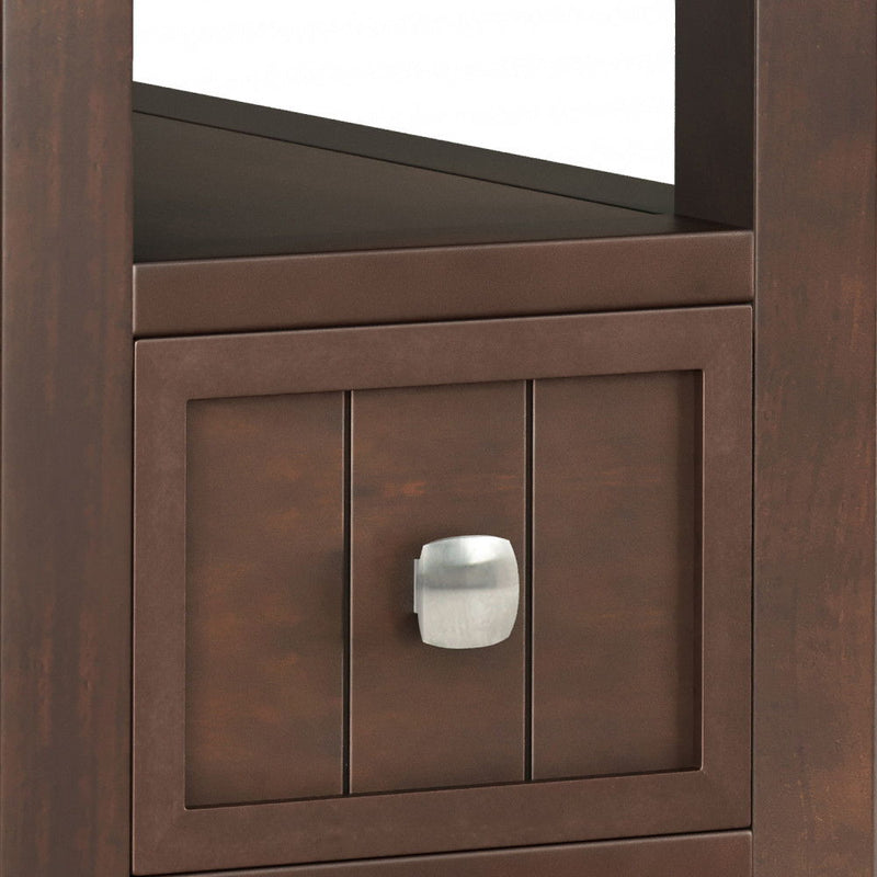 Acadian - Narrow Side Table With Drawer - Brown