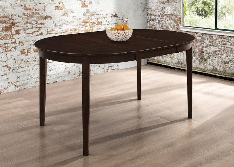 Gabriel - Oval Extension Leaf Dining Table - Cappuccino