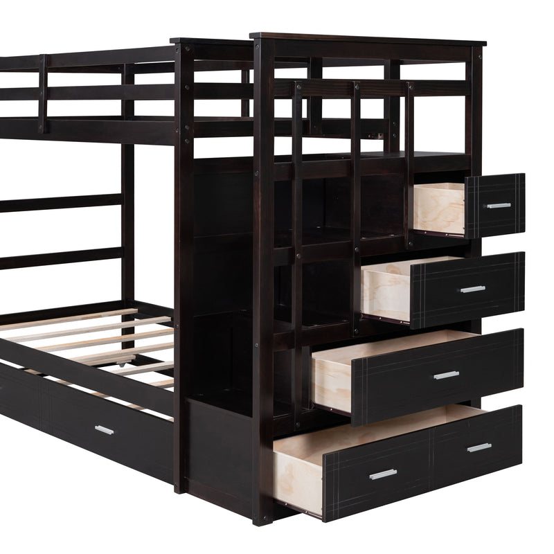 Bunk Bed With Trundle And Staircase