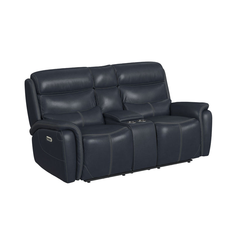 Aruba - 2 Piece Living Room Set (Sofa & Loveseat) - Pebble Navy