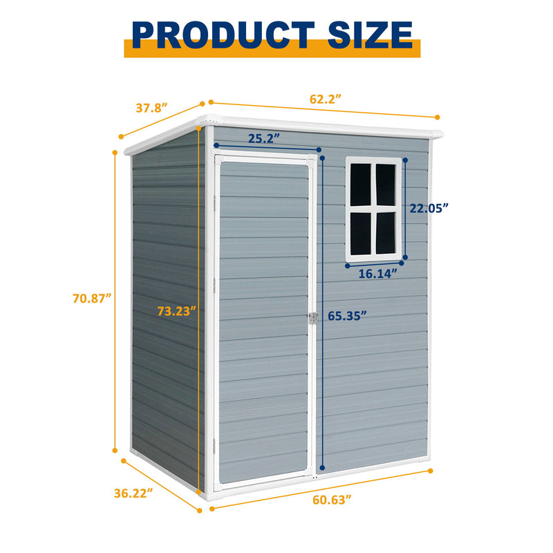 Outdoor Storage Shed Kit Perfect To Store Patio Furniture