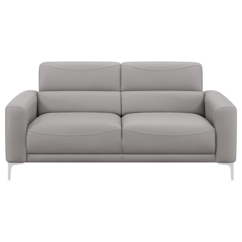 Glenmark - Upholstered Track Arm Sofa - Taupe