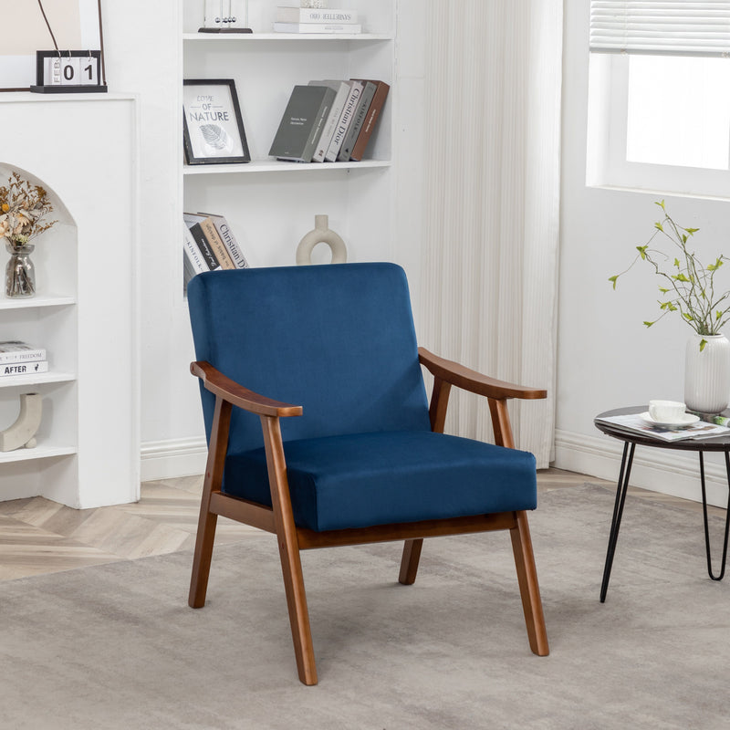 Accent Chair, Classic Mid Century Modern For Extra Seating