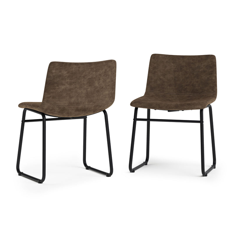 Warner - Dining Chair (Set of 2) - Distressed Brown