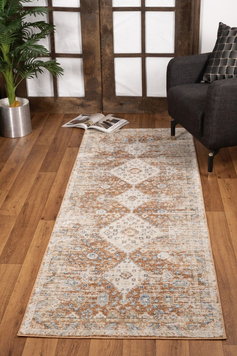 Noble - 5'3" X 7'3" Area Rug - Rust