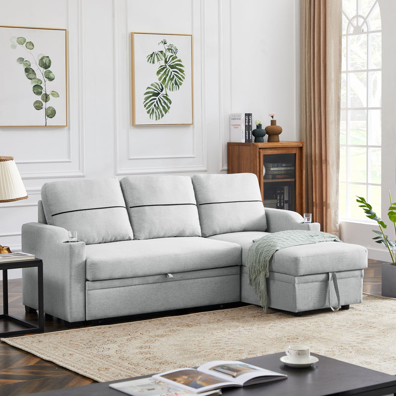 Broaching Pull-Out Storage Sofa