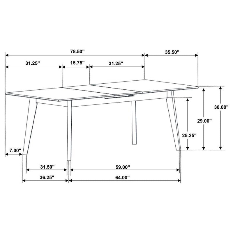 Crestmont - Extension Leaf Dining Table Set