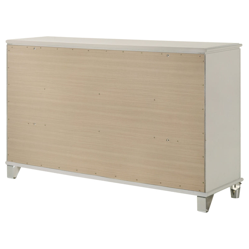 Olivia - 6-Drawer Dresser Cabinet - Pearl White