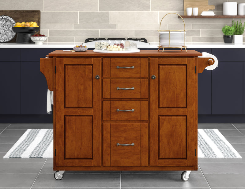 Create-A-Cart - Kitchen Cart With Wood Top