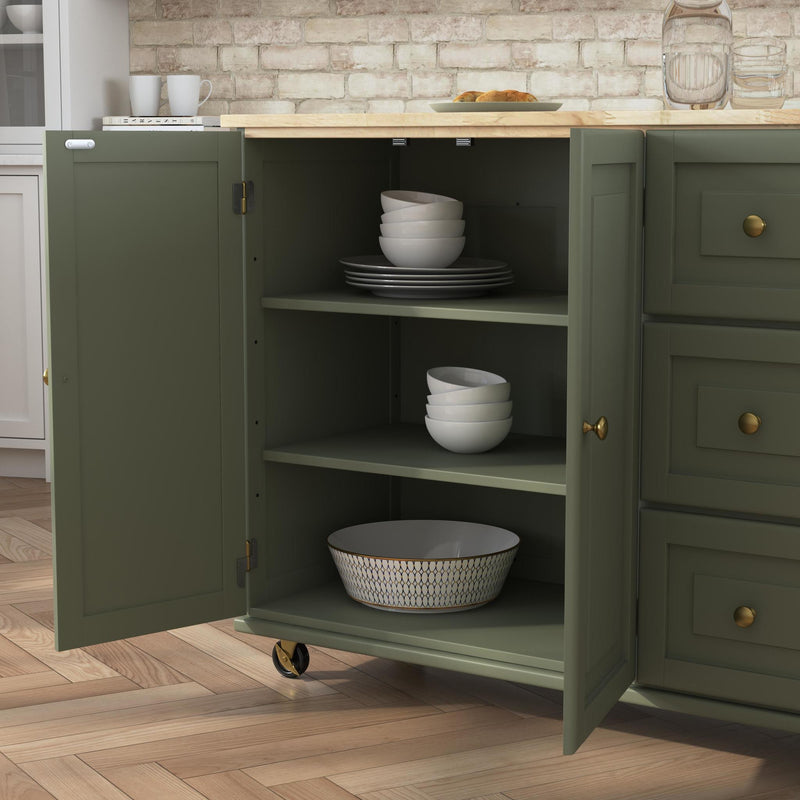 Dolly Madison - Drop Leaf Kitchen Cart