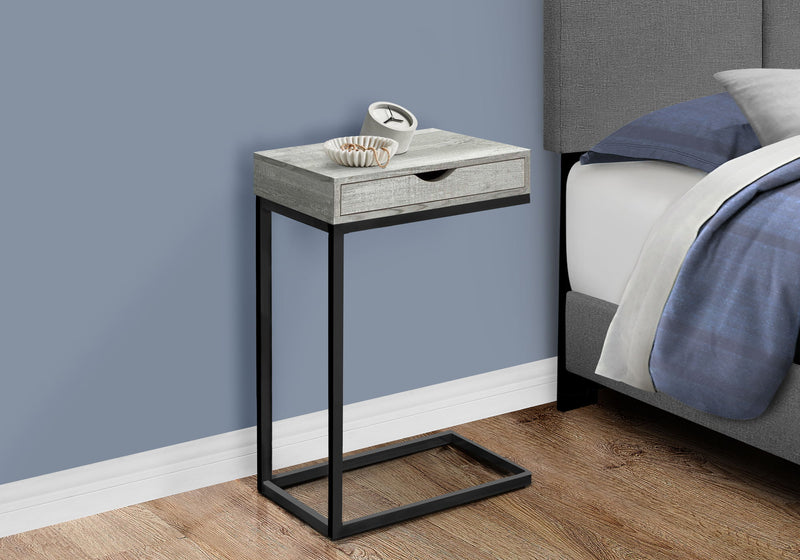 Accent Table, C - Shaped Contemporary Elegant Desig