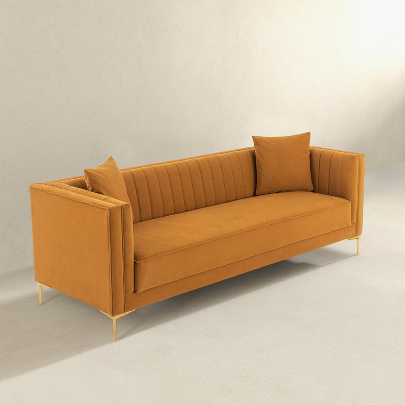 Angelina - Modern Design Channel Tufted Sofa