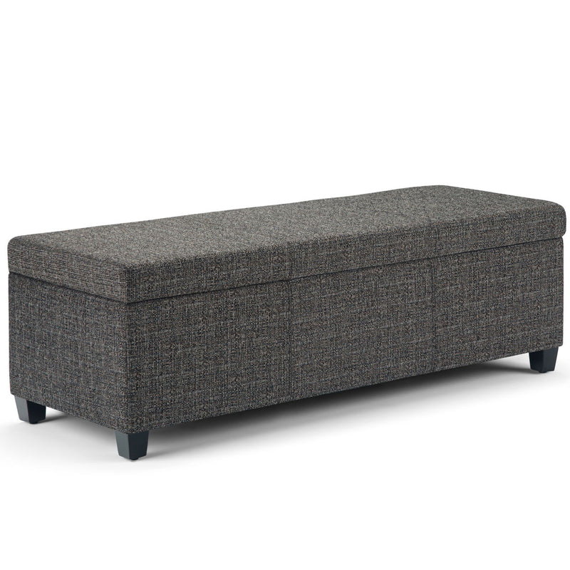 Avalon - Storage Ottoman Bench - Dark Gray