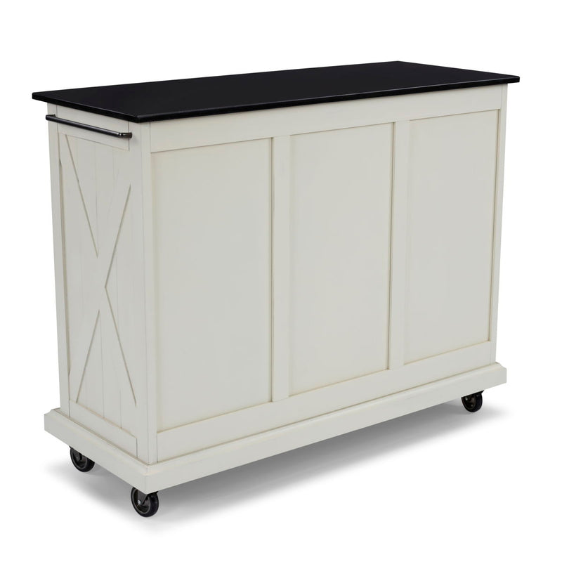 Bay Lodge - Kitchen Cart - Wood - White - 35.5"