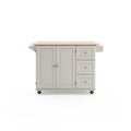 Blanche - Kitchen Cart - Rubber Wood Top