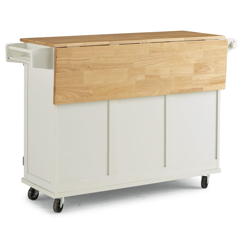 Blanche - Kitchen Cart - Solid Wood Top