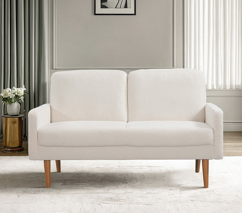 Loveseat Sofa, European Style With Sleek Design, Modern & Vintage Flair, Upholstered 2 Seater Couch