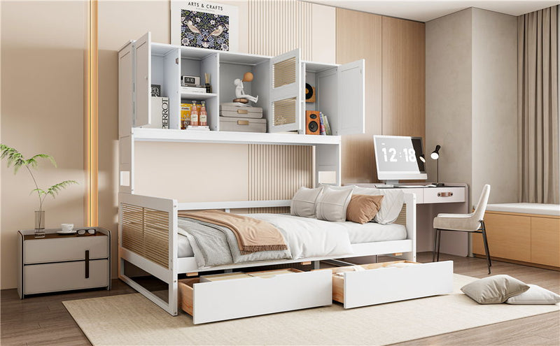 Daybed And All In One Cabinet And Shelf