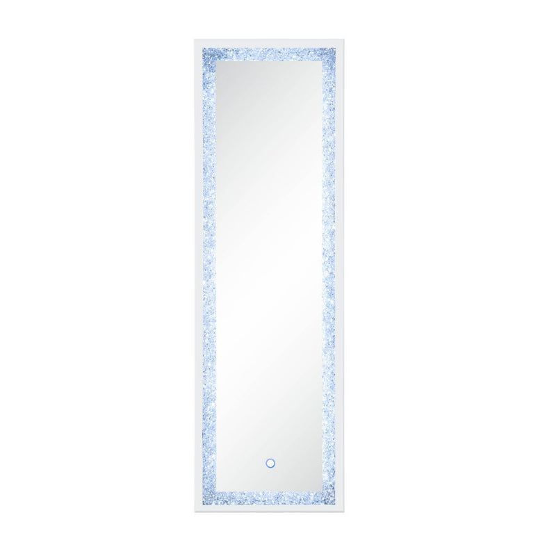 Noralie - Floor Mirror - Mirrored & Faux Diamonds - 60"