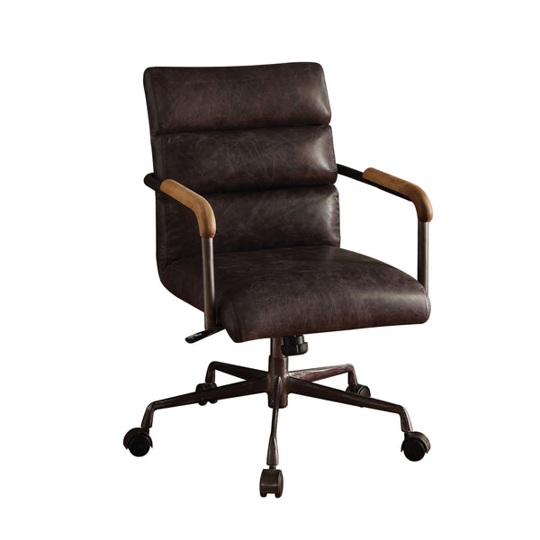 Harith - Retro Top Grain Leather Office Chair