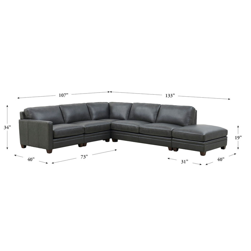 Naples - Leather Sectional