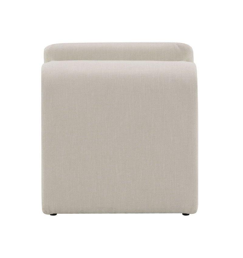 Jaeda - Innovative EleganceAccent Chair In Curved Shape - Beige