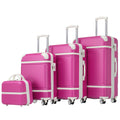 Hardshell Luggage Sets 4 Pieces 20" / 24" / 28" Luggages And Cosmetic Case Spinner Suitcase With Tsa Lock Lightweight