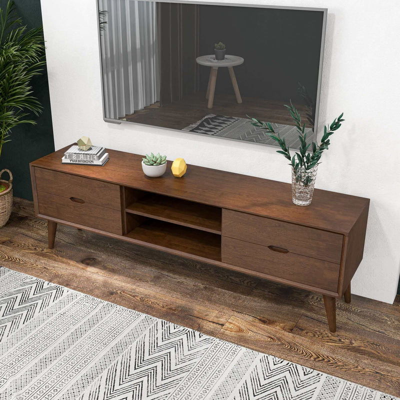 Adrian - TV Stand - Walnut Brown