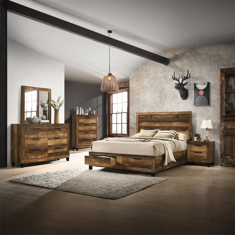 Morales - Dresser - Rustic Oak Finish