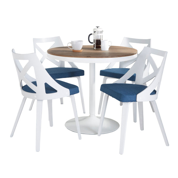 Dakota Charlotte - 5 Piece Contemporary Design Dining Set