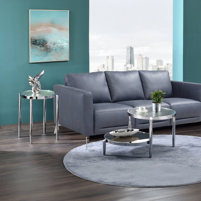 Abbe - Coffee Table - Glass & Chrome Finish