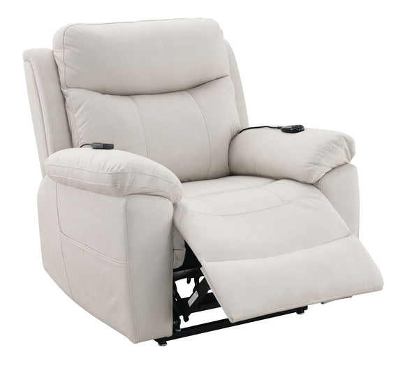 Chriki - Polished Microfiber Power Motion Recliner With Lift Heating Massage Chair