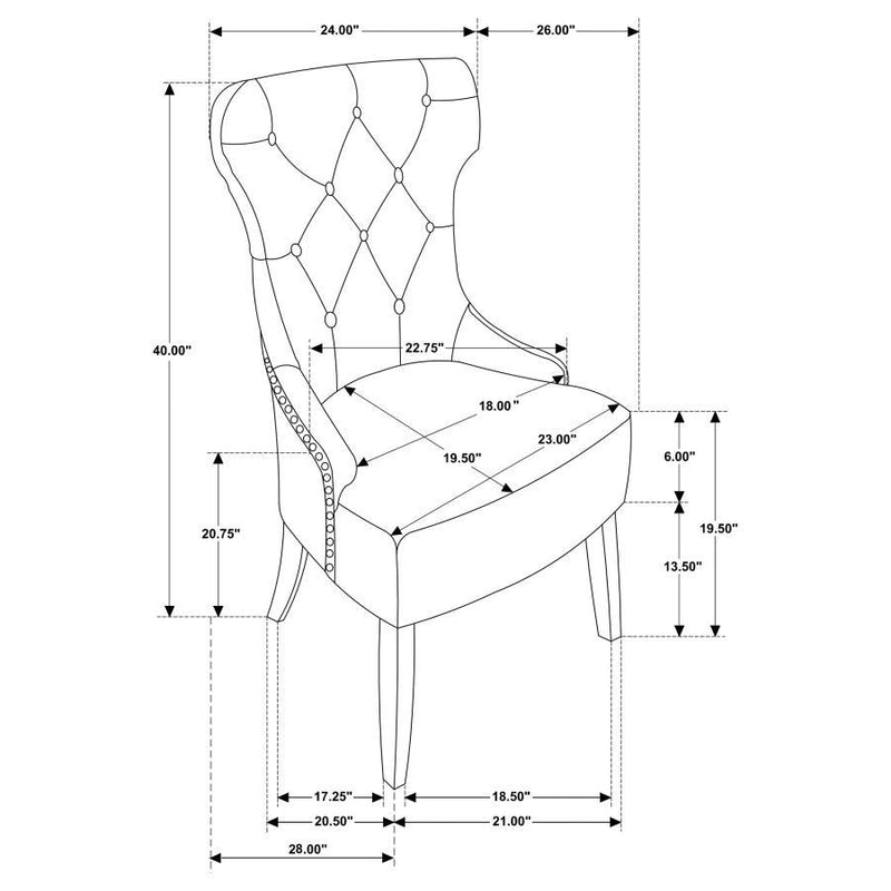 Baney - Tufted Upholstered Dining Chair