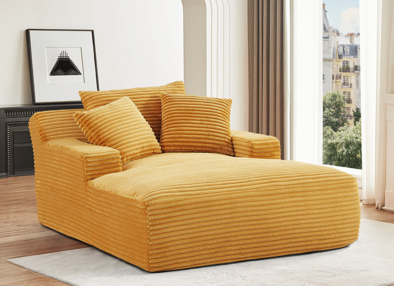 Cloudline - Oversized Chaise Lounge, Modern Comfy Couch With Full Foam Cushioning, Cozy Sleeper Sofabed