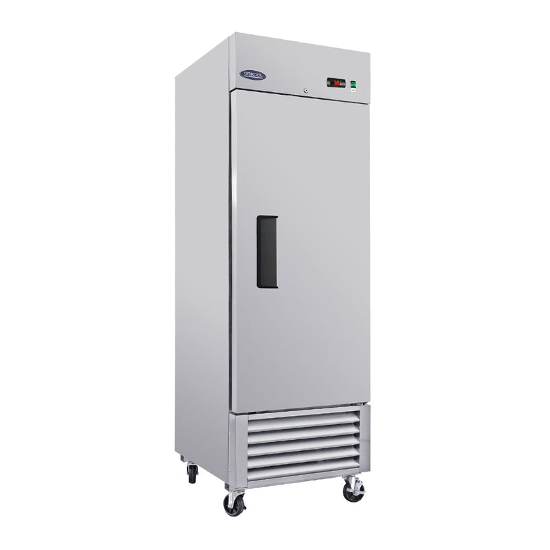 Commercial Refrigerator 23 Cu.Ft With 1 Solid Door Reach-In Refrigerators Stainless Steel Etl Approved Upright Fridge Storage - Silver