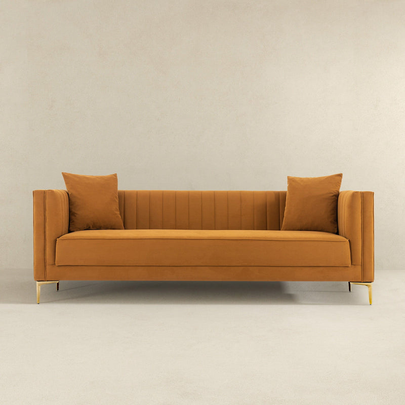 Angelina - Modern Design Channel Tufted Sofa