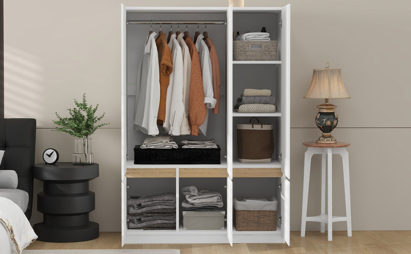 6 Doors Wardrobe Storage For Bedroom