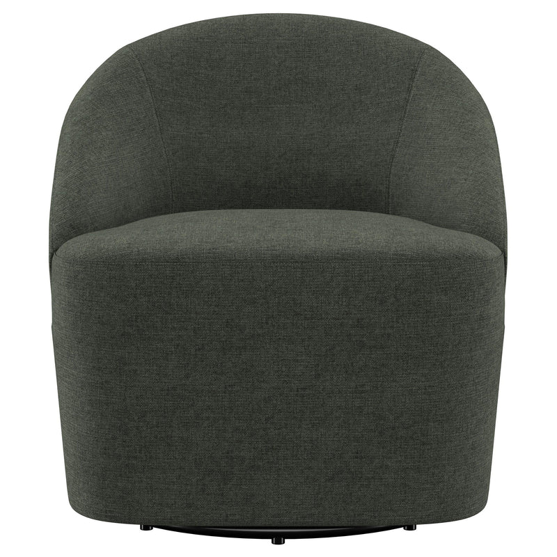 Leon - Upholstered Barrel Accent Swivel Chair